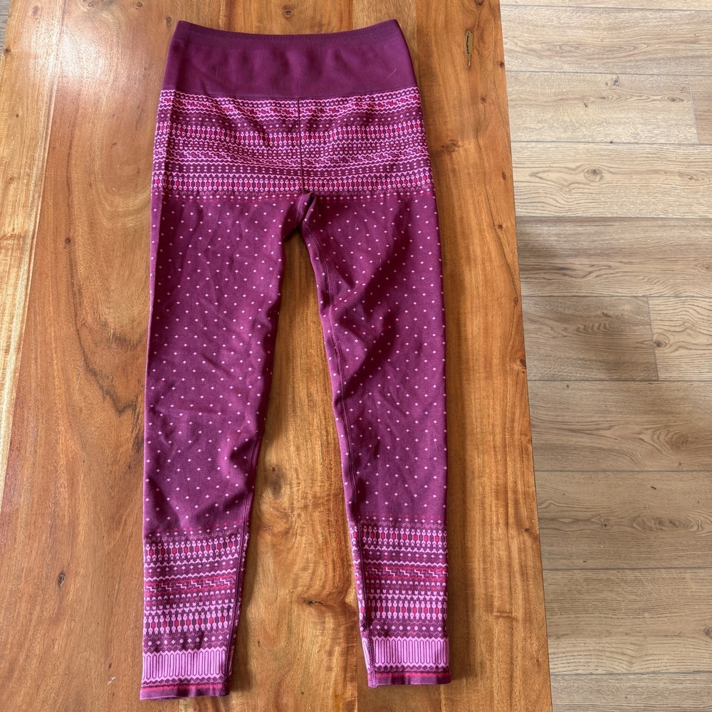 Fabletics Women's Pink Winter Leggings Size XL